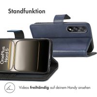imoshion Luxuriöse Klapphülle OnePlus Nord 5 - Dunkelblau