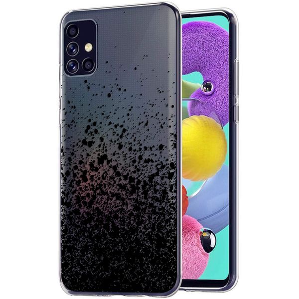 imoshion Design Hülle Samsung Galaxy A51 - Spritzer - Schwarz