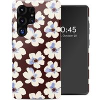 Selencia Vivid Back Cover Samsung Galaxy S25 Ultra - Choco Flower Pop
