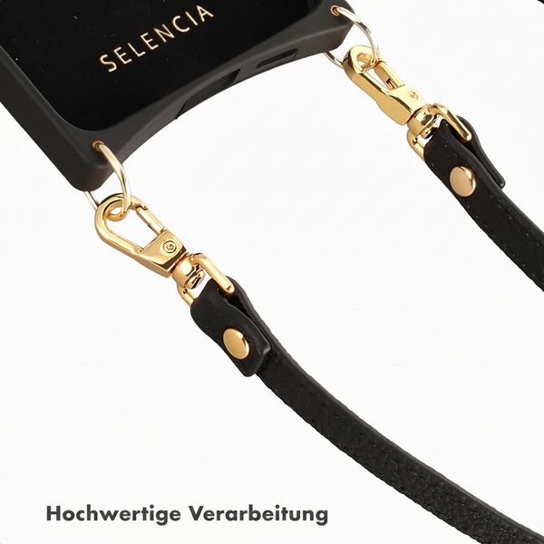 Selencia Crossbody-Handykette - Schwarz