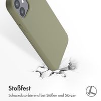 Accezz Liquid Silikoncase mit MagSafe für das iPhone 12 (Pro) - Cooper Green