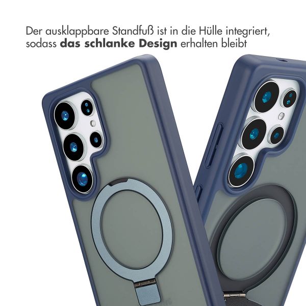 Accezz Ring Stand Backcover mit MagSafe Samsung Galaxy S25 Ultra - Blau
