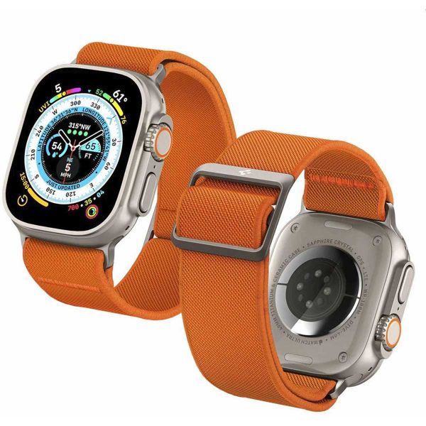 Spigen Lite Fit Ultra Armband für das  Apple Watch Series 1 t/m 11 / SE / Ultra (44/45/46/49 mm) - Orange