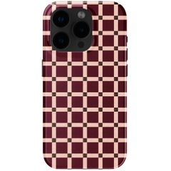 Selencia Vivid Rückabdeckung mit MagSafe Apple iPhone 15 Pro - Check This Burgundy