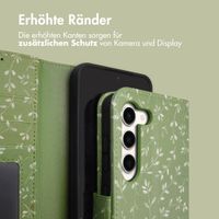 imoshion Design Klapphülle Samsung Galaxy S23 - Green Flowers