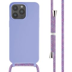 imoshion SilikonHülle mit Band Apple iPhone 15 Pro Max - Violett