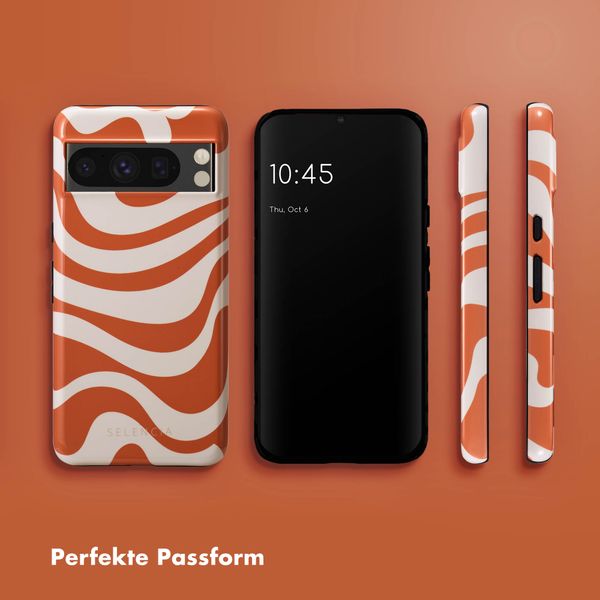 Selencia Vivid Tough Back Cover für das Google Pixel 8 Pro - Dream Swirl Orange