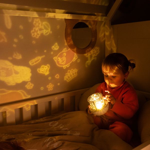 imoshion Dreamlight Nachtlicht-Projektor mit Lautsprecher - 10 Projektionsrollen - Weiß