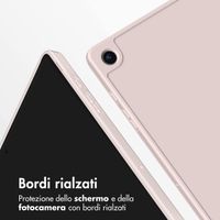 Accezz Smarte Klapphülle aus Silikon Samsung Galaxy Tab A9 8.7 Zoll - Rosa