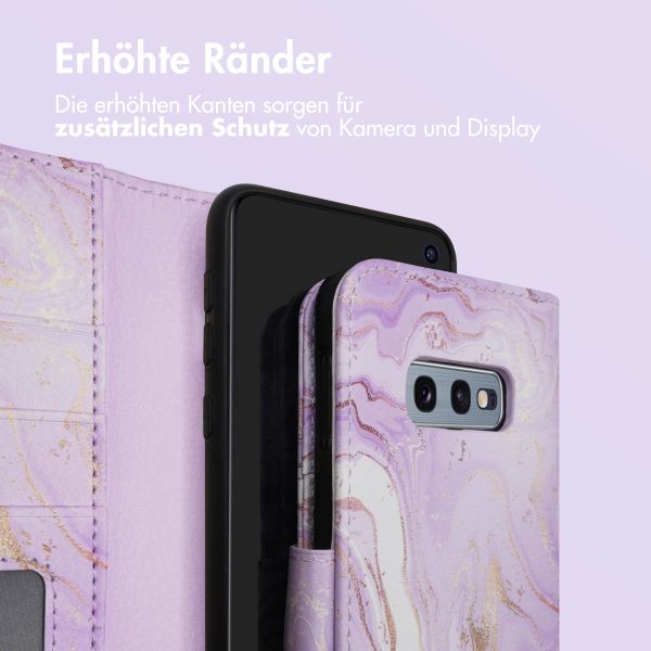 imoshion Design Klapphülle Samsung Galaxy S10e - Purple Marble