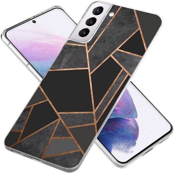 imoshion Design Hülle Samsung Galaxy S21 Plus - Black Graphic