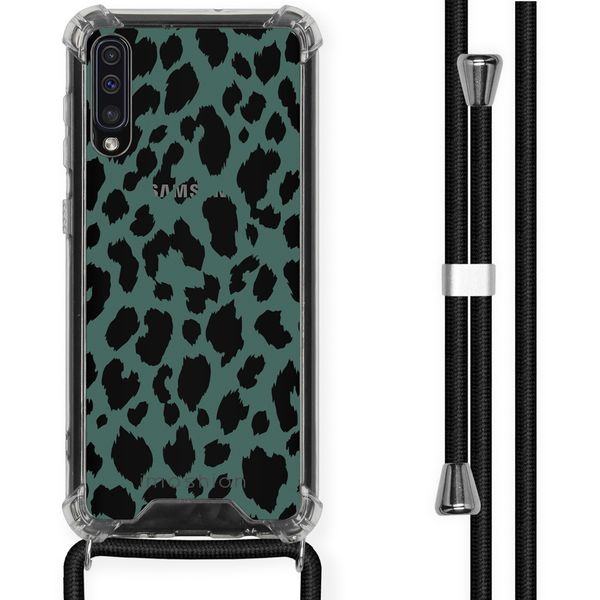 imoshion Design Hülle mit Band für das Samsung Galaxy A50 - Panther Illustration