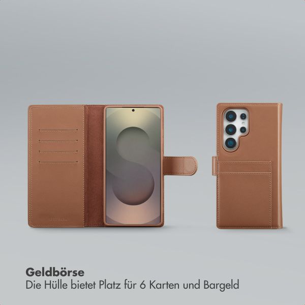 Selencia Olyn Abnehmbare Bookcase mit MagSafe Samsung Galaxy S25 Ultra - Braun