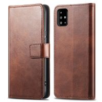 imoshion Luxuriöse Klapphülle Samsung Galaxy A71 - Dunkelbraun
