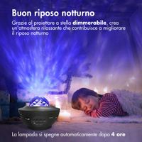 imoshion Sternprojektor - Sternenhimmel - 10 Lichtmodi - Schwarz