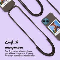 Personalisierte Color Backcover MagSafe mit abtrennbarem Band und Polaroid für iPhone 13 - Black Coffee