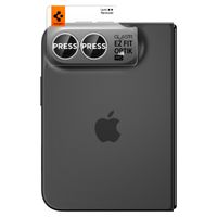 Spigen Optik Pro EZ Fit Lens Protector 2er-Pack Apple iPhone Duo - White