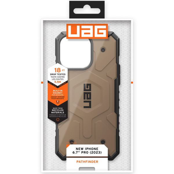 UAG Pathfinder Case MagSafe für das iPhone 15 Pro Max - Dark Earth