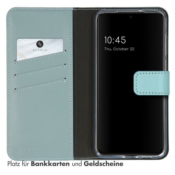 Selencia Echtleder Klapphülle für das Samsung Galaxy S23 - Air Blue