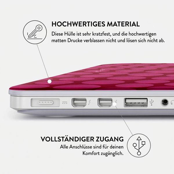 Burga Hardshell Hülle Apple MacBook Pro 16 Zoll (2021 / 2023 M3 / 2024 M4 / 2026 M5) - Reset Button