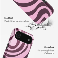 Selencia Vivid Rückabdeckung mit MagSafe Apple iPhone Air - Wavy Swirl Pink Plum