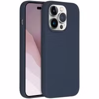 Accezz Liquid Silikoncase mit MagSafe für das Apple iPhone 14 Pro - Dunkelblau