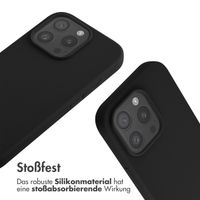 imoshion Silikonhülle mit Band für das iPhone 16 Pro - Schwarz