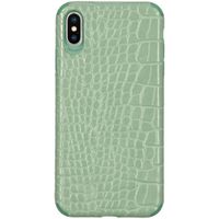 My Jewellery Croco Soft Case Back Cover iPhone Xs Max - Grün