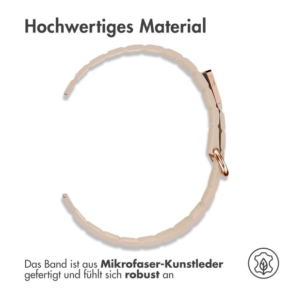 imoshion Magnetlederarmband -   Universelle 22 mm Anschluss - Beige