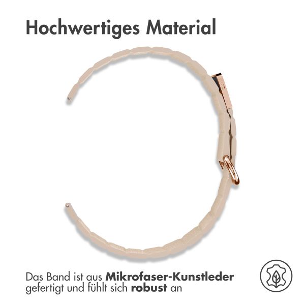 imoshion Magnetlederarmband - 22-mm-Universalanschluss - Beige