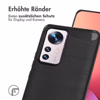 imoshion Brushed Back Cover Xiaomi 12 Pro - Schwarz
