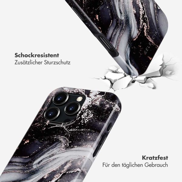 Selencia Vivid Rückabdeckung mit MagSafe Apple iPhone 16 Pro - Chic Marble Black