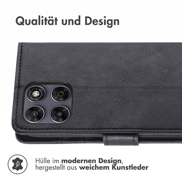 imoshion Luxuriöse Klapphülle Motorola Moto G77 - Schwarz
