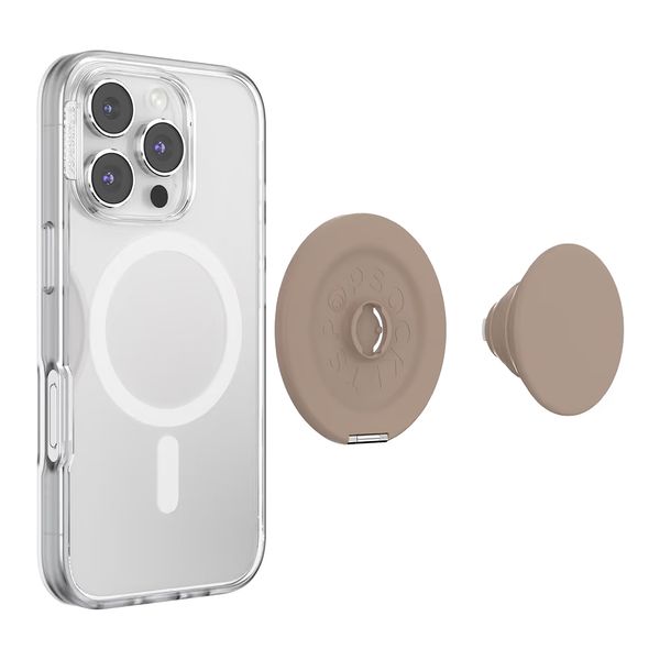 PopSockets PopGrip MagSafe Kick-Out & Stand - Latte