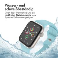 imoshion Silikonband⁺ für die Apple Watch Series 1 bis 9 / SE (38/40/41 mm) | Series 10 (42 mm) - Saphirblau - Größe S/M