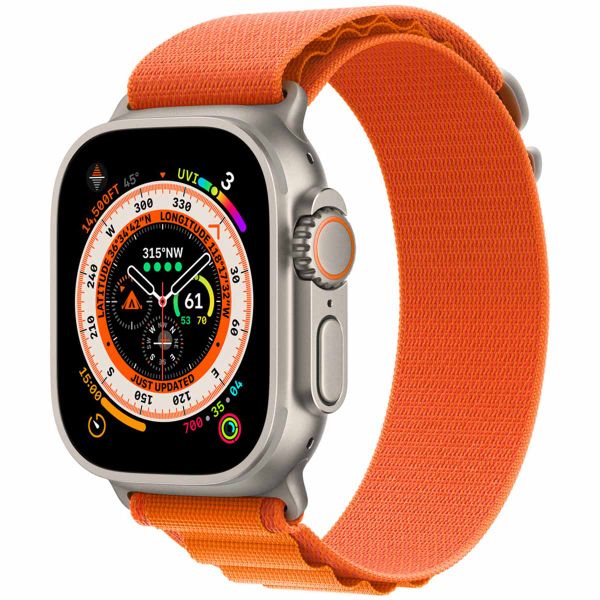 Apple Alpine Loop Band für die Apple Watch Series 1-10 / SE / Ultra (2) - 42/44/45/46/49 mm - Größe S - Orange