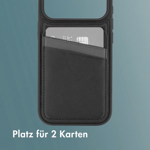 imoshion Backcover mit Kartenfach und Ständer Apple iPhone 18 Pro / 17 Pro - Schwarz