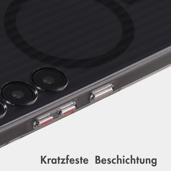 Accezz Lite Backcover mit MagSafe | Fluted | Samsung Galaxy S24 - Schwarz