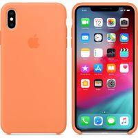 Apple Silikoncase Papaya für das iPhone Xs Max