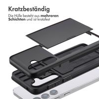 imoshion Backcover mit Kartenfach für das Samsung Galaxy S25 - Schwarz