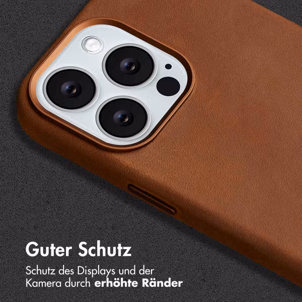 Accezz Vintage Leather Magsafe Backcover Apple iPhone 13 Pro - Tabacco Cognac
