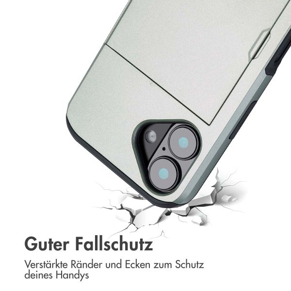 imoshion Backcover mit Kartenfach iPhone 16 - Grün