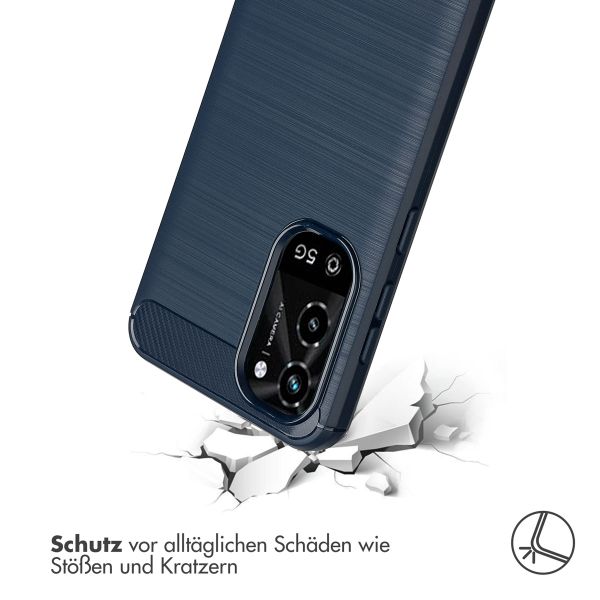 imoshion Brushed Back Cover für das Samsung Galaxy A36 - Dunkelblau