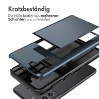 imoshion Backcover mit Kartenfach für das Samsung Galaxy S21 FE - Dunkelblau