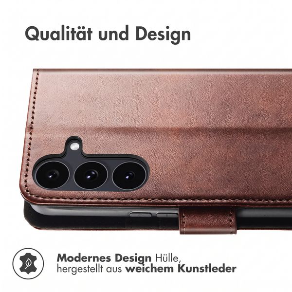 imoshion Luxuriöse Klapphülle Samsung Galaxy S26 FE - Dunkelbraun