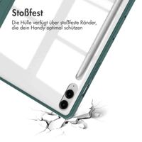 imoshion Trifold Hardcase Klapphülle Samsung Tab S10 Plus / Tab S9 FE Plus / Tab S9 Plus 12.4 Zoll - Grün