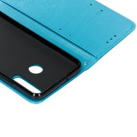 Kleeblumen Klapphülle Türkis Klapphülle Huawei P Smart Plus (2019)