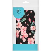 imoshion Design TPU Klapphülle Samsung Galaxy M31 - Blossom Watercolor Black