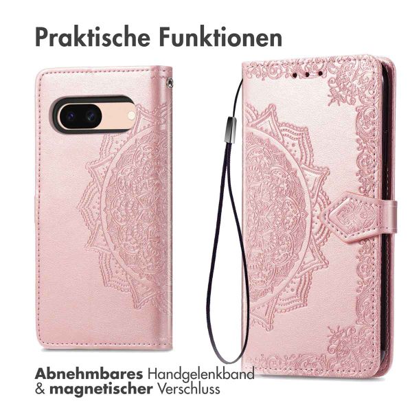imoshion Mandala Klapphülle Google Pixel 8a - Rosé gold