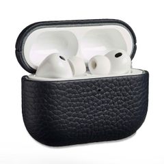 Accezz Echtes Leder Case Apple AirPods Pro 3 - Dunkelblau